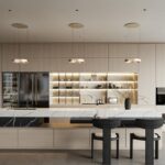 Modern Light Wood Kitchen Cabinets | Luxury Custom Kitchen Island